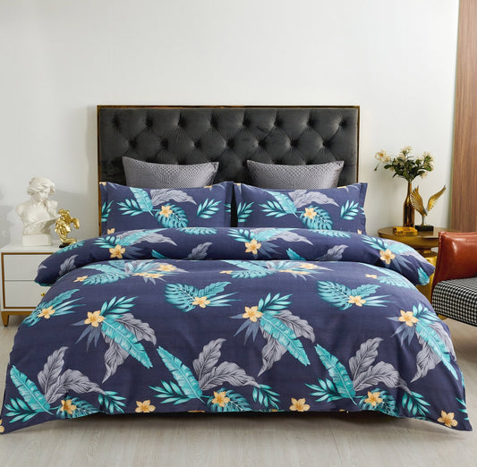 Armonia Blu | Set Copripiumino in Microfibra di Poliestere