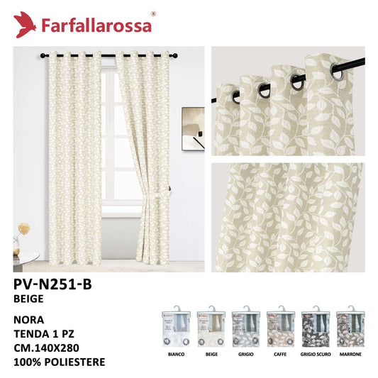 Nora | Tenda Filtrante con Motivo Foglia PV-N251