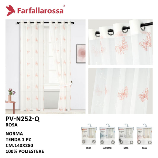 Norma | Tenda Filtrante con Motivo Farfalla PV-N252