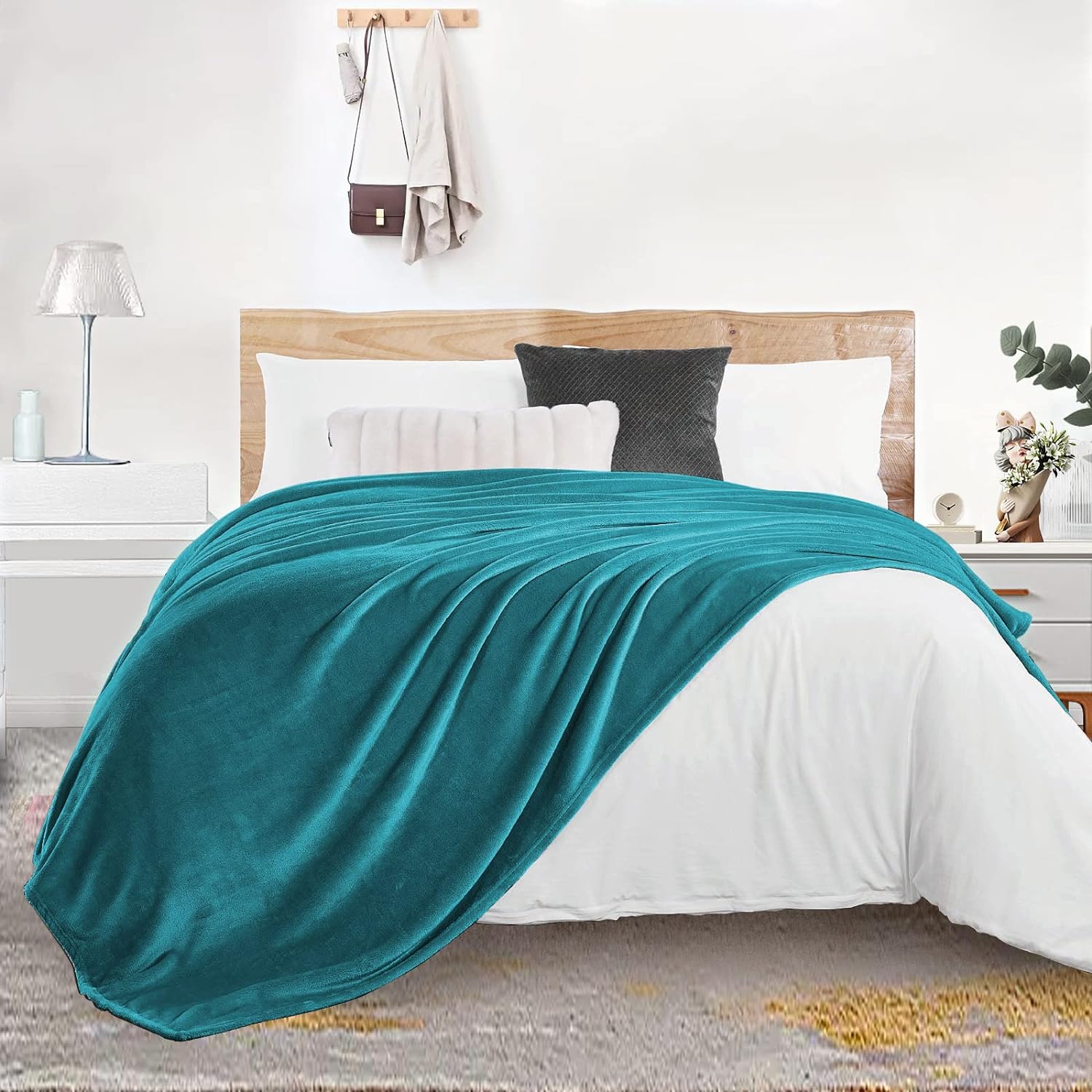 Coperta In Flanella Morbida Con Farfalle, 152x127 Cm, Anti-pilling E Anallergica, Per Divano E Letto