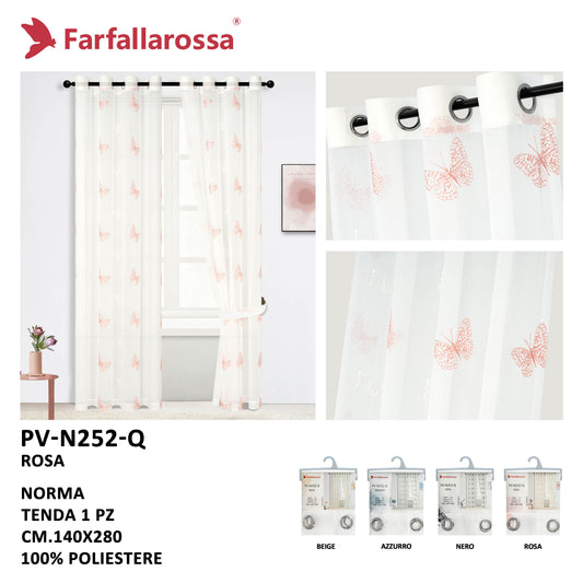 Norma | Tenda Filtrante con Motivo Farfalla PV-N252