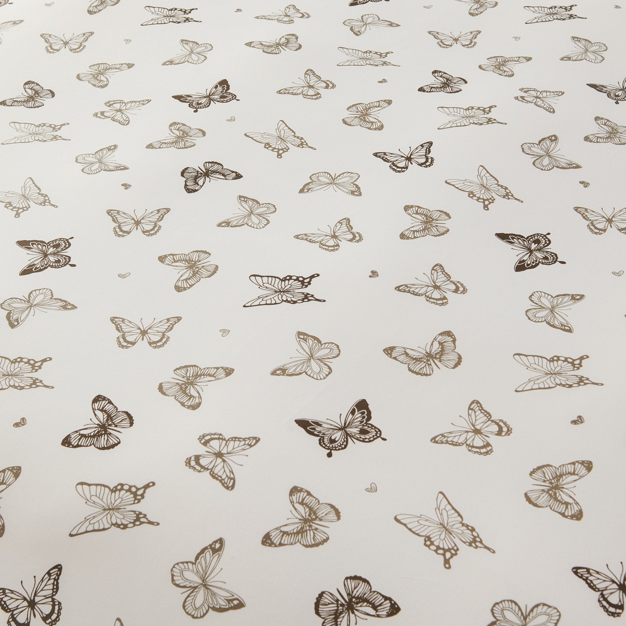 Set Copripiumino Lusso Con Fantasia Farfalle, 50% Cotone 50% Poliestere, In Vari Colori E Taglie (Singolo, Doppio, King, Super King)