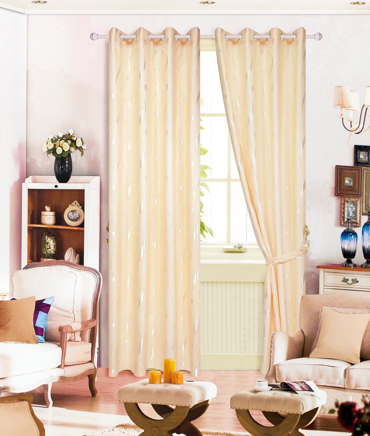 Tenda Jacquard Stile Etnico retrò 1 Pezzi,Tendaggio Semi Tenda Jacquard Stile Etnico retrò 1 Pezzi,Tendaggio Semi