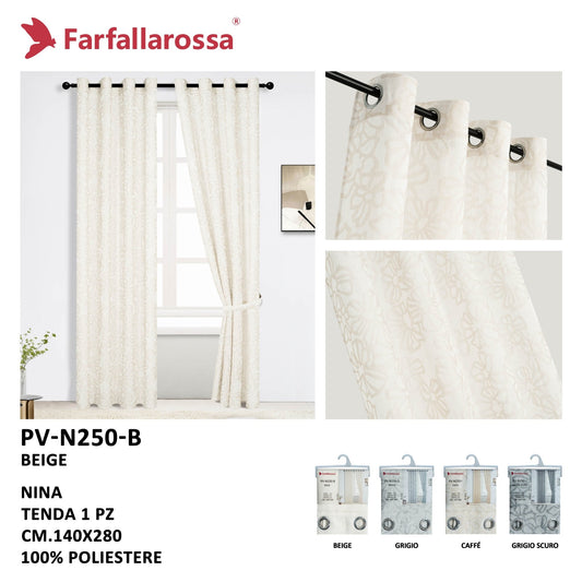 Nina | Tenda Filtrante con Motivo Floreale PV-N250